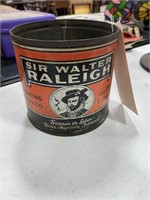 Old Sir Walter Raleigh Smoking Tobacco Tin