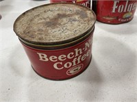 Vintage Beech Nut Metal Coffee Can