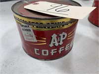 Vintage A&P 1lb Coffee Tin