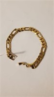 Gold Plated Bracelet 8"L