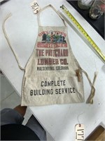 Small Cloth Apron "The Pritchard Lumber Co"