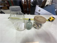 1/2 Gal Mason Jar w/Metal Lid-Ponds 1846 Jar