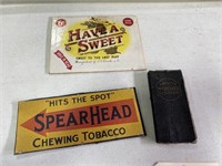 Have A Sweet Cigar Box Lid & Webster's Dictionary