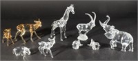 Swarovski, 8 Boxed Crystal Animals
