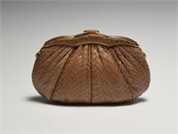 Judith Leiber Snakeskin Clutch