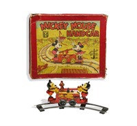 Boxed Wells 'O' London Mickey Mouse Handcar