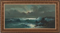 Ensel Salvi, Oil on Canvas Seascape