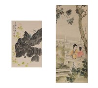 2 Chinese Scroll Paintings