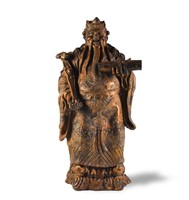 Carved Wood Figure of Lu