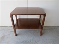 VINTAGE WOOD TABLE (18" X 24" X 25")