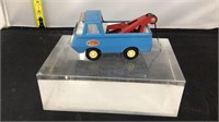 Tonka tow truck with hook blue