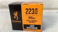 (120) Browning 223 REM ammunition