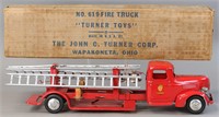 BOXED TURNER TOYS NO. 619 FIRE TRUCK
