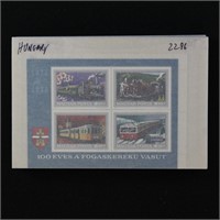 WW Stamps Souvenir Sheets in Glassines H-P