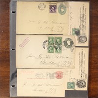 US Stamps Used Postal Stationery & Covers