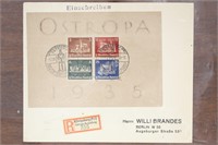 Germany #B68 Used on Registered Cover