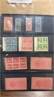 US Stamps Remainders Lot Revenues, Booklets, Block