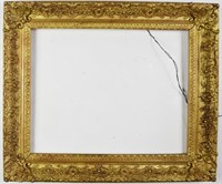 ANTIQUE ORNATE GOLD PAINTING FRAME