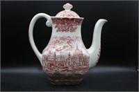 Vintage Enoch Wedgwood Red Coffee/Tea Pot