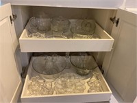 Two Drawers of Various Glass Wares