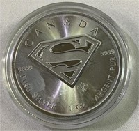 Canada 1 oz Silver $5 Superman Coin