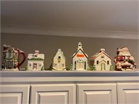A Group of Christmas-themed Decorative Pieces