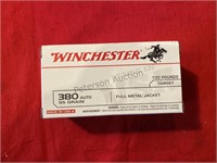100 - Winchester 380 Auto 95gr. Ammo