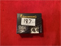 20 - Browning 9mm 147gr. X-Point Ammo