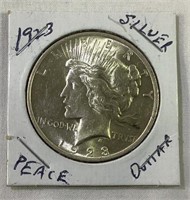 1923 US Silver Peace Dollar