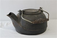 Vintage Cast Iron Tea Kettle