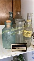 Vintage bottles and jars