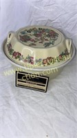 Vintage Hall pottery covered dish