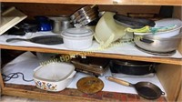 Cabinet full of cookware and most kitchen items