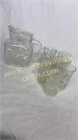 Starburst juice pitcher and glasses