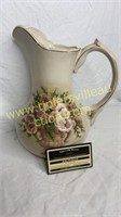 Floral decorative pitcher