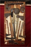 Large Early Trade Axe Display