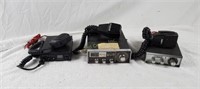 Lot Of 3 Mobile Cb Radios - Pace Midland Realistic