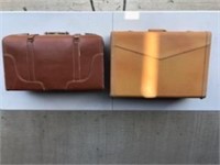 2 suitcase luggage bags