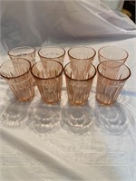 Pink Depression Queen Mary Juice Glasses