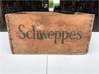 24 bottle Schweppes wooden box