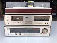 Luxman receiver/tape deck & record player