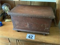 Wooden Hand Dove Tailed Document Box