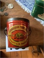 Buffalo Peanut Butter Brand Tin