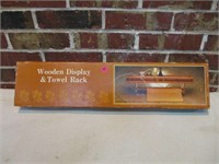 NEW Wooden Display & Towel Rack