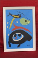Miro Joan 1893-1983, A color Lithograph on Paper