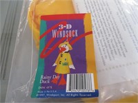 NEW 3D Windsock - Rainy Day Duck 43" Long