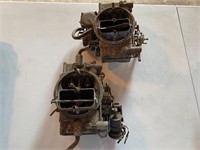 2 Holley carburetors