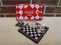 NEW CoCa Cola Chess & Checkers SEt