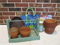 Potter's Lot- Terra Cotta Pots, plant Markers +