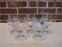 Set of 5 Cordial Glasses